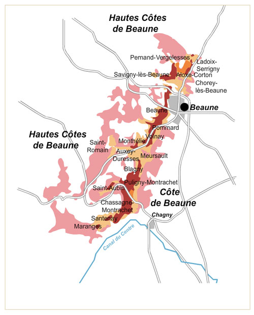 Cote De Beaune Map Côte De Beaune > Bouchard Aîné & Fils